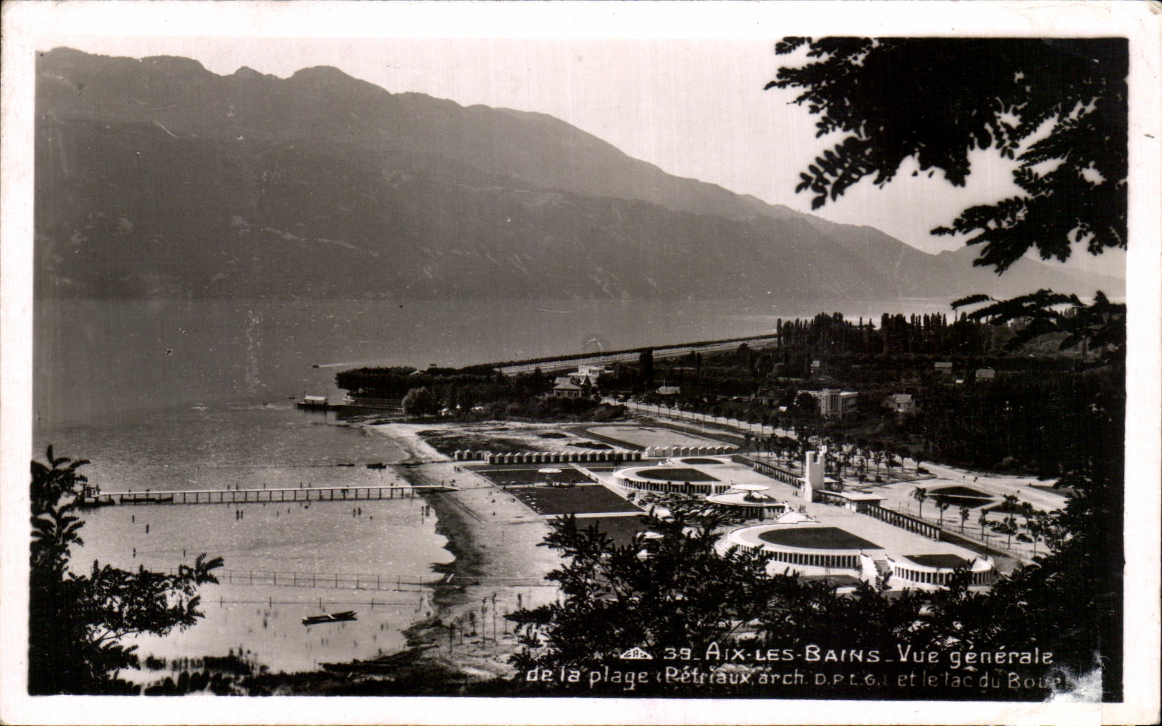 CPA Aix les Bains Vue generale de la plage 