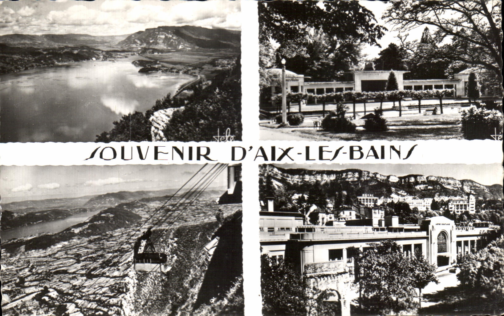 CPA Aix les Bains Teleferic Park Hydropathic establishment