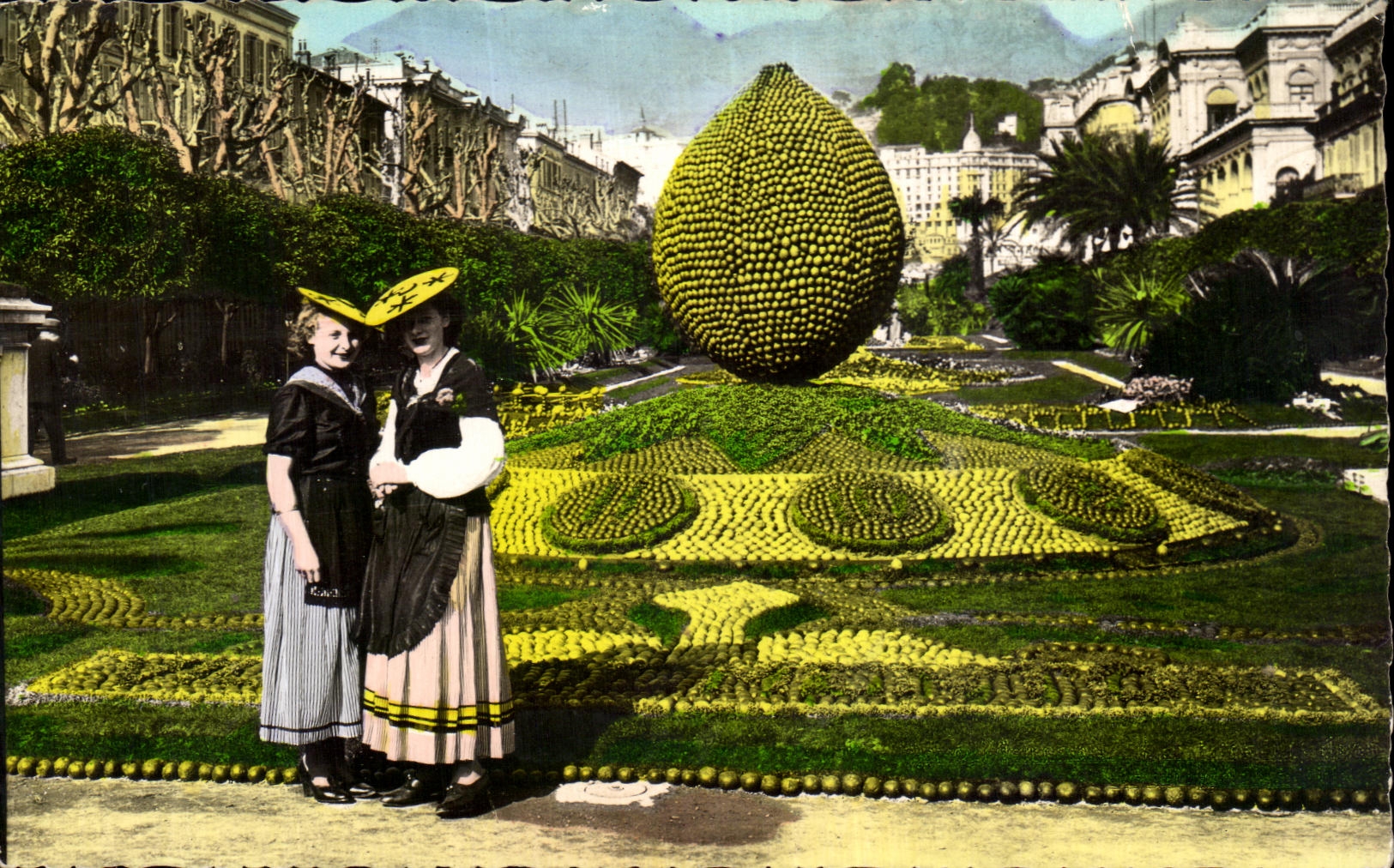 CPA Menton the festivals local costumes of art Folklore Costume