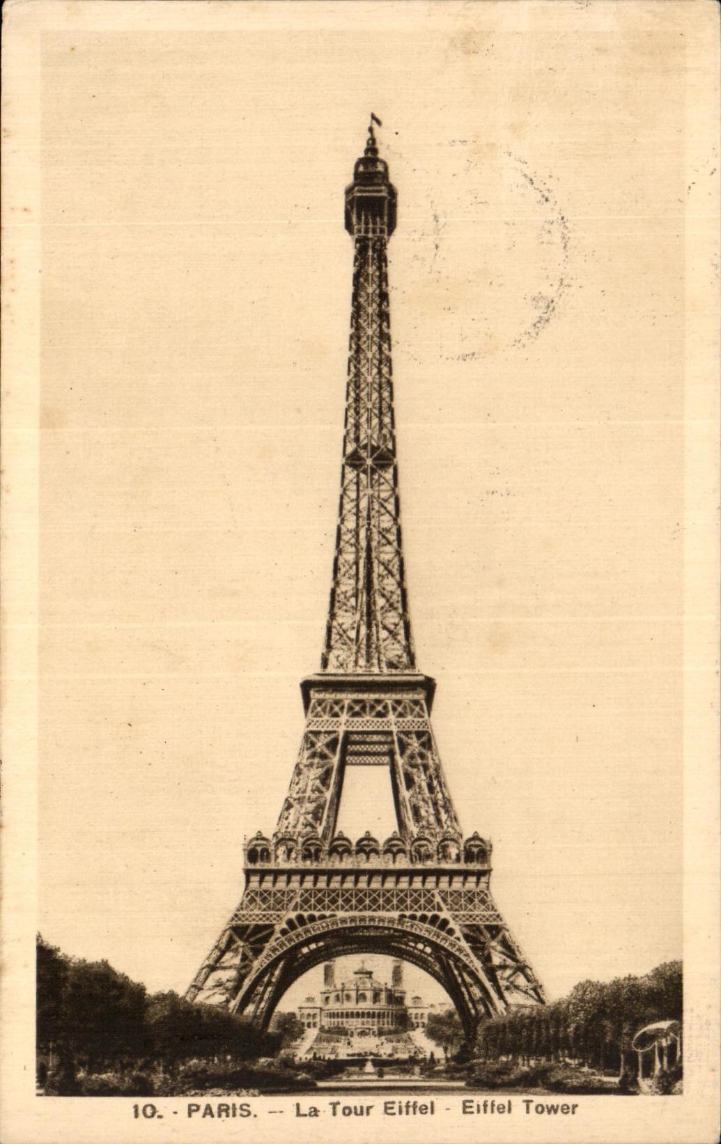 CPA Paris the tower Eiffel Eiffel tower