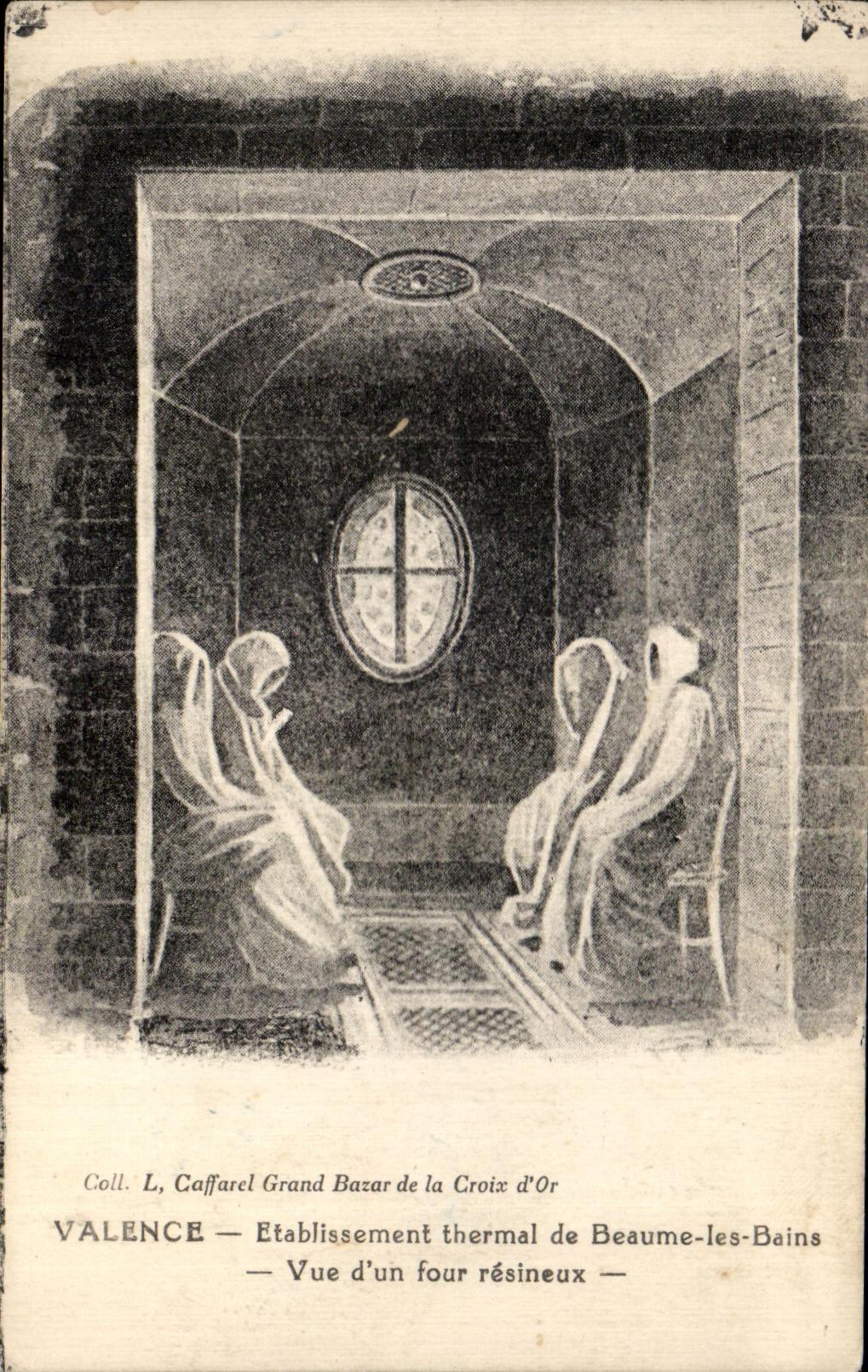 Establecimiento hidropatico de la valencia de CPA de les Bains de los beaumes visto de un horno resinoso