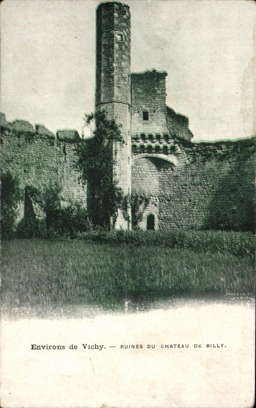 CPA Environs de vichy ruines du chateau de billy