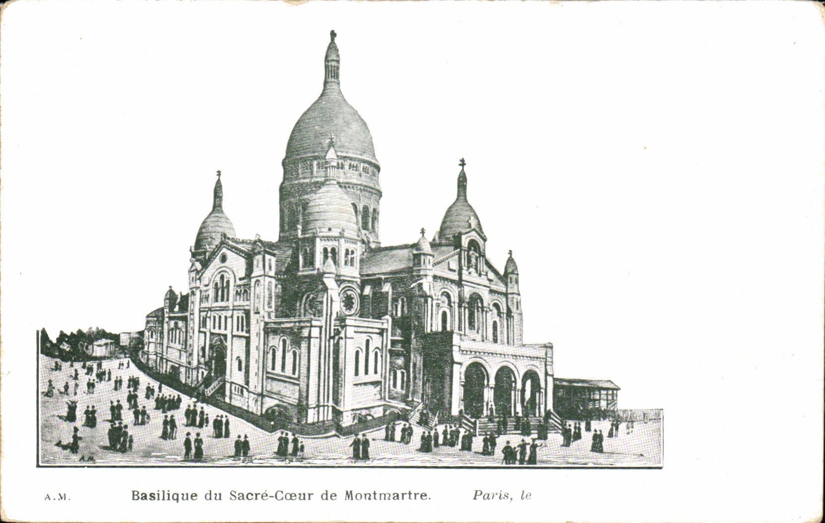 CPA Basilique du sacre coeur de montmarte paris 