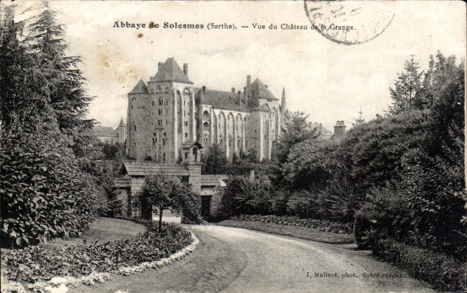 CPA Abbey of Solesmes the Sarthe Seen of the Castle of Grauge