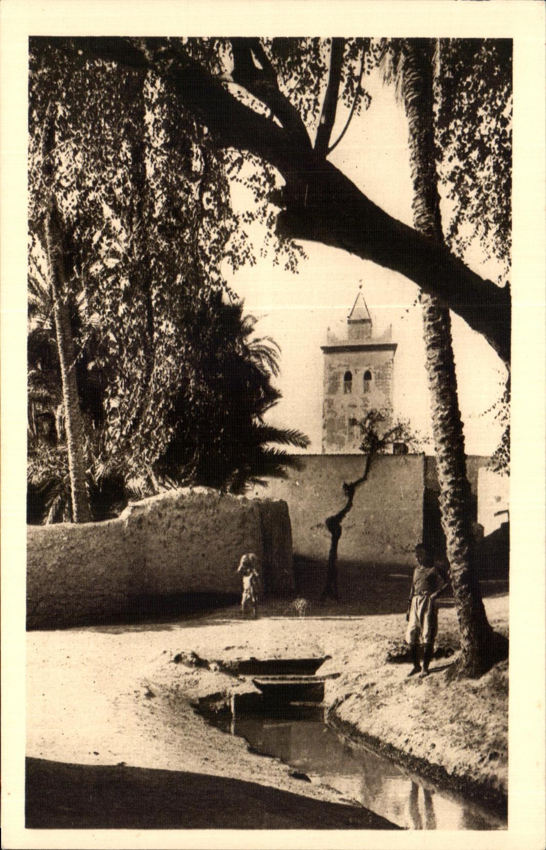 CPA Biskra mosquite of bab el darb Algeria