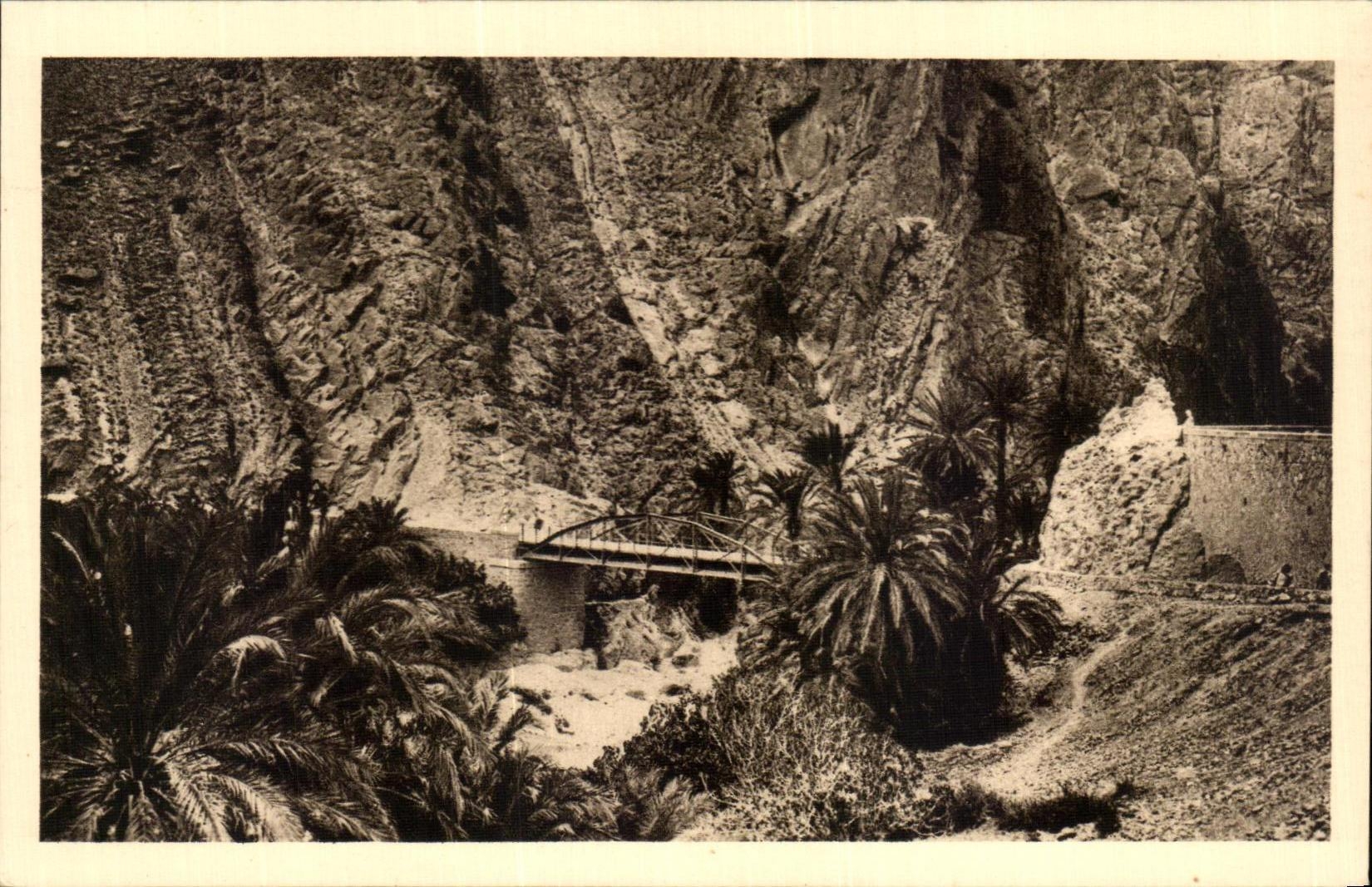 CPA El will kantara the iron Algerie bridge