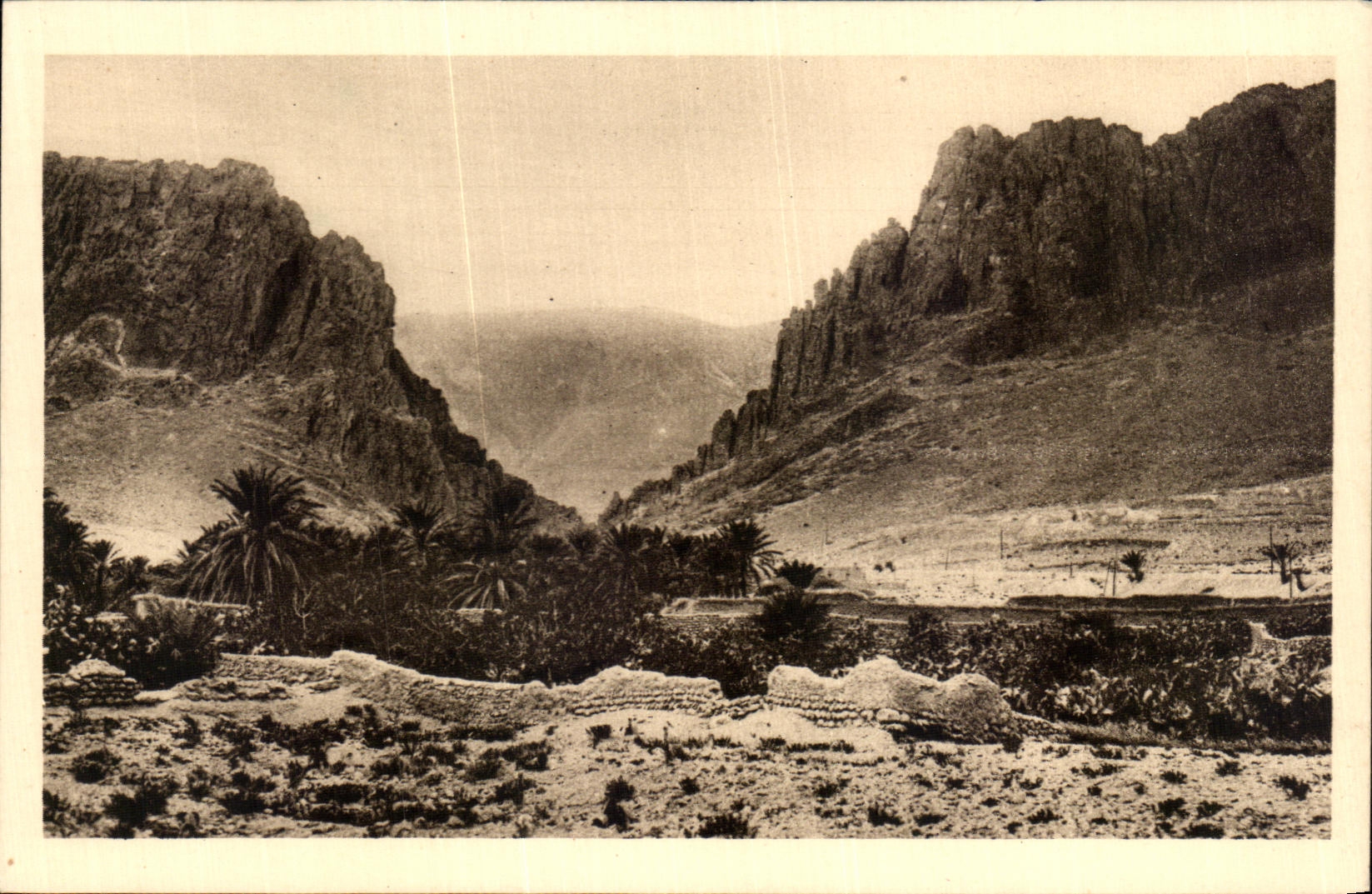 CPA El Kantara throats seen by far Algeria