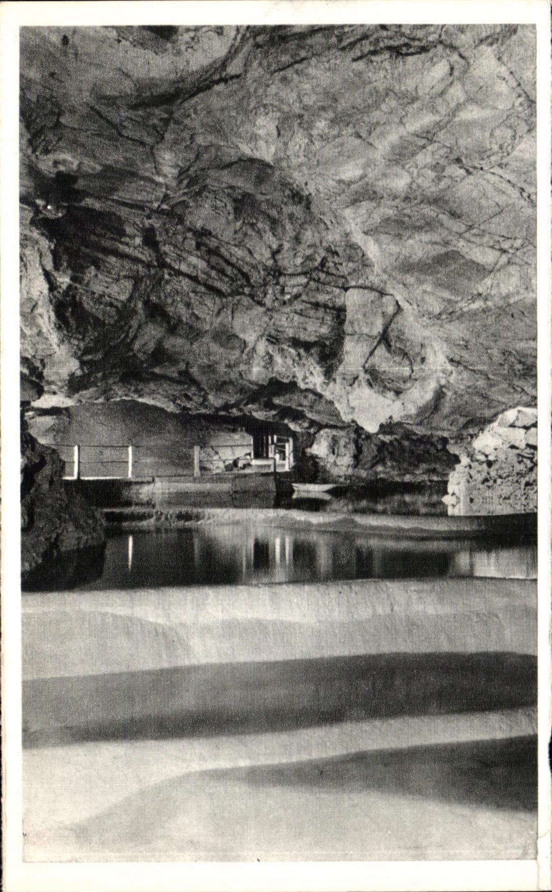 CPA Le lot illustre padirac les grands gours