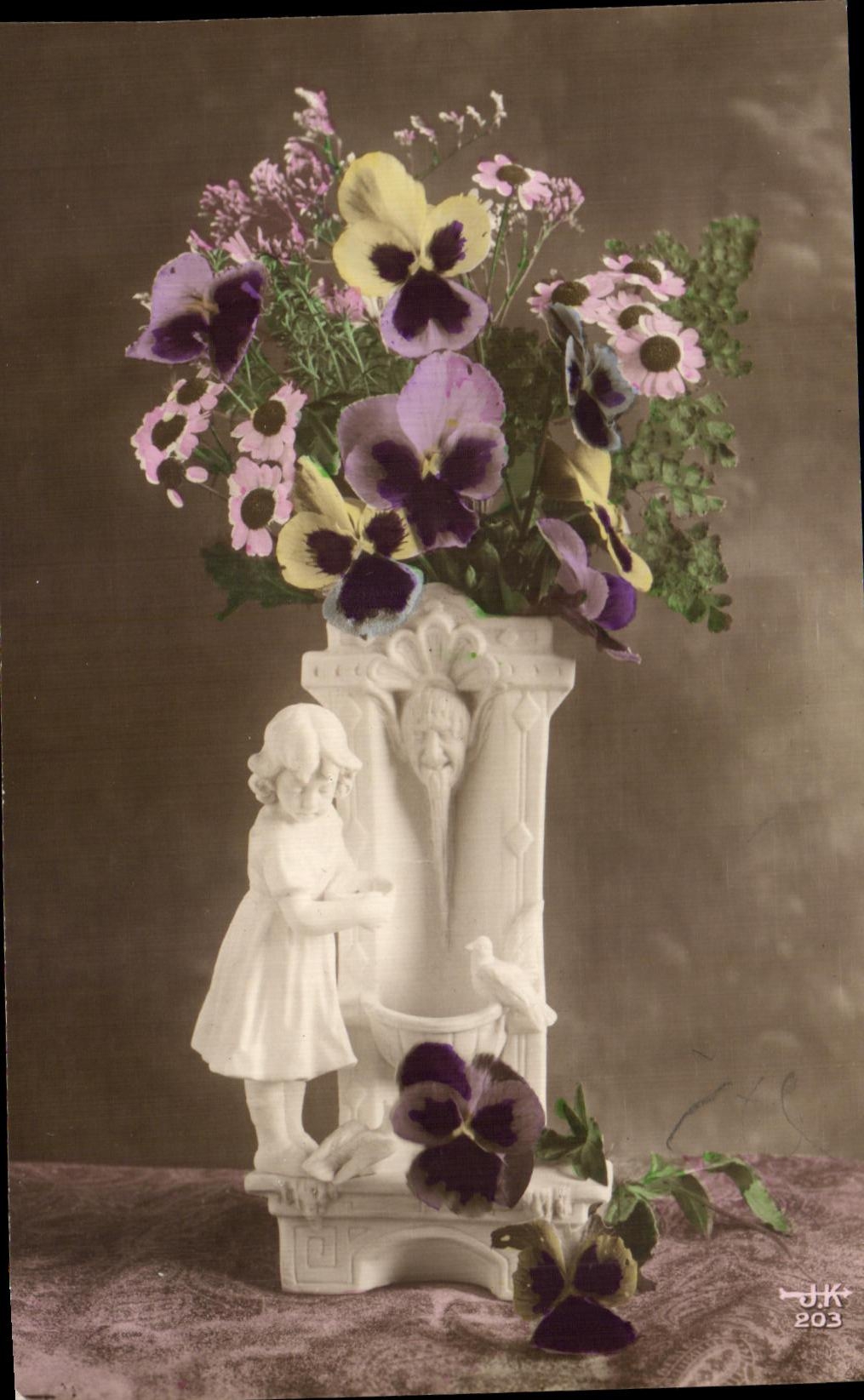 Flores de Santon de la fantasia de CPA