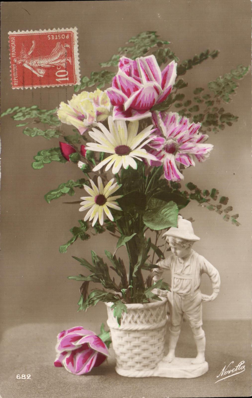 Flores de Santon de la fantasia de CPA