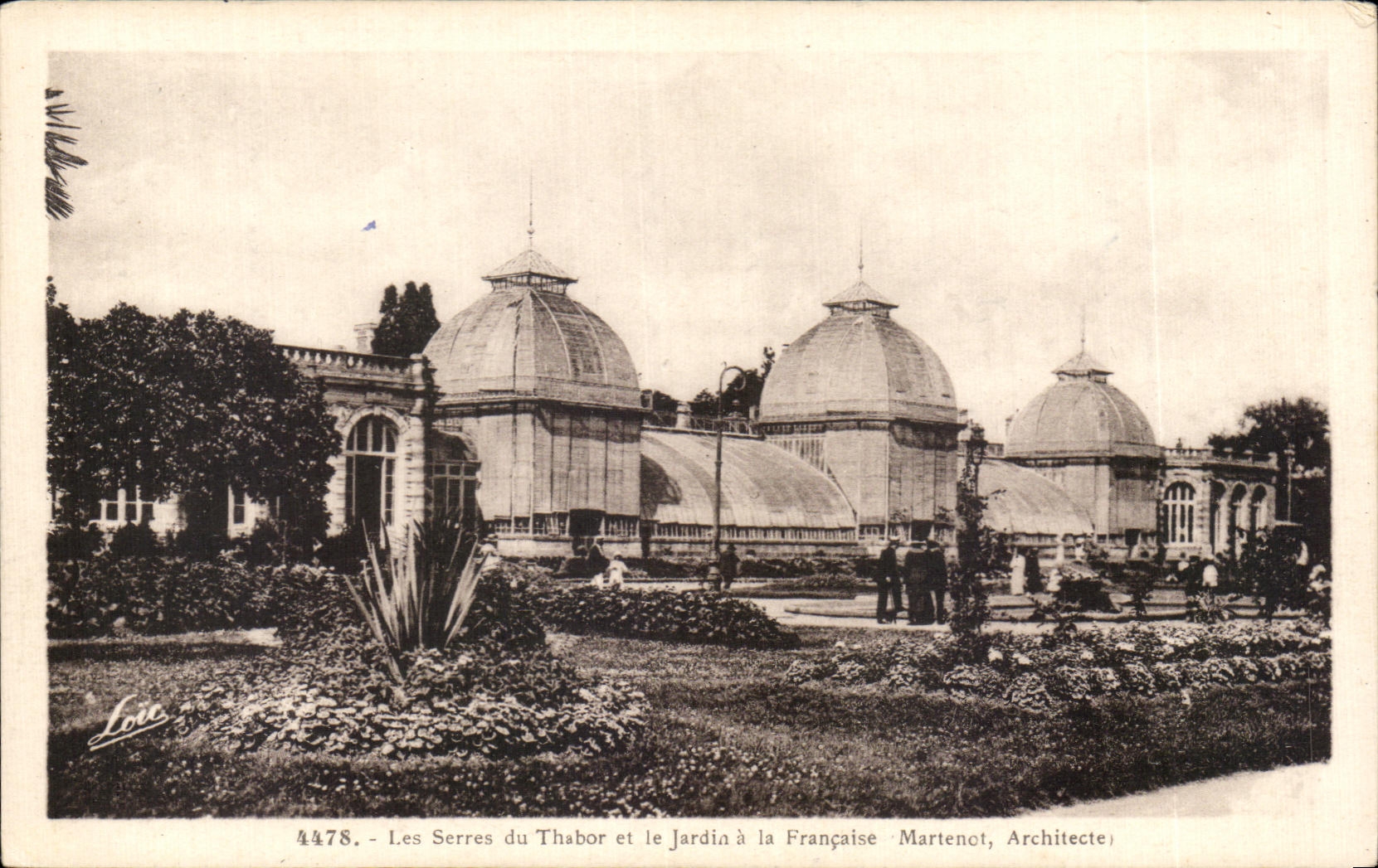 CPA Les serres du thabor et le jardin a la francaise Rennes 