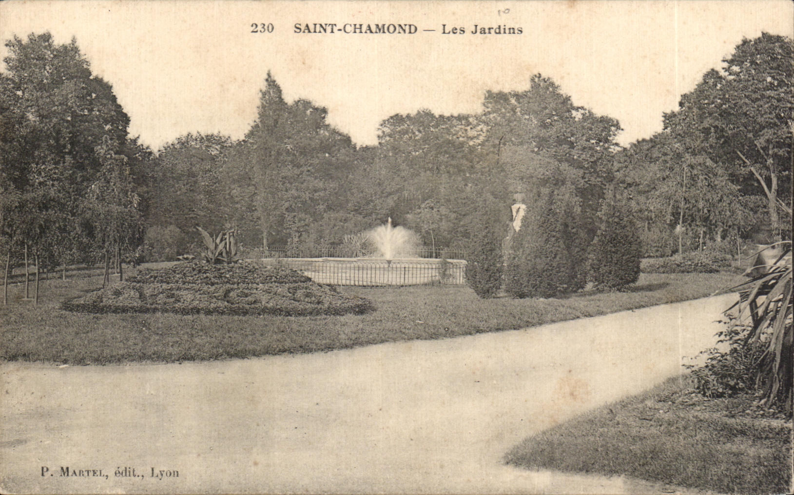 CPA Saint chamond les jardins 