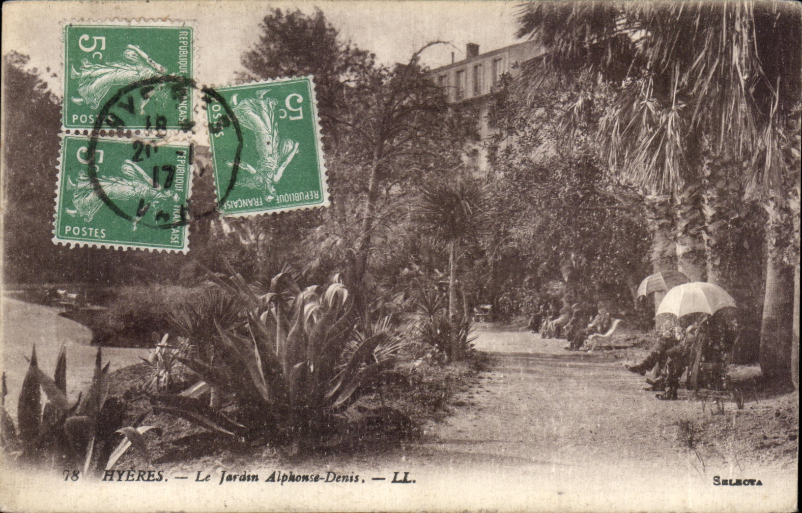 CPA Hyeres le jardin alphonse denis