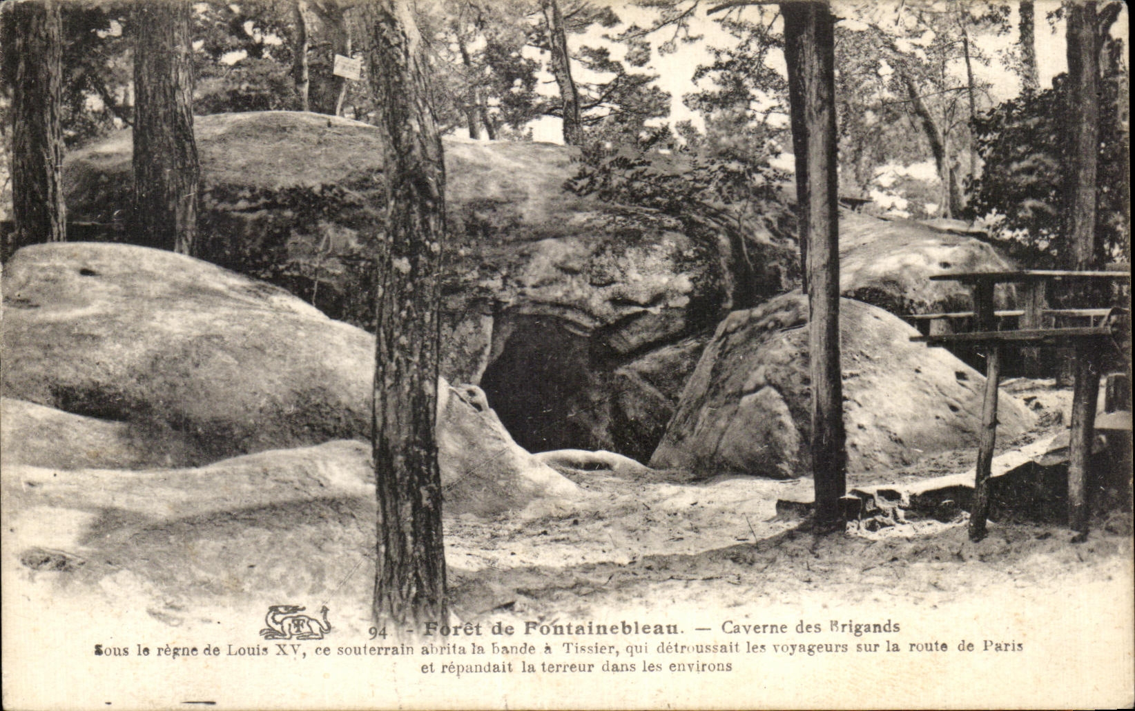 CPA Drill of fontainebleau cave of the brigands