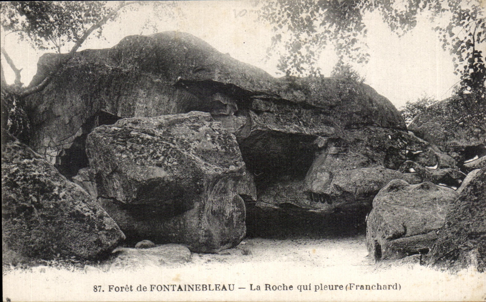 CPA Drill of Fontainebleau the Rock which cries