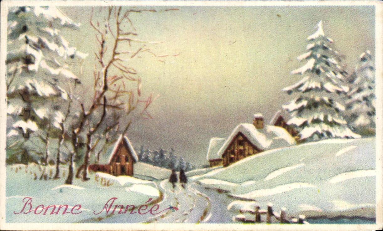 CPA Fantaisie Bonne annee