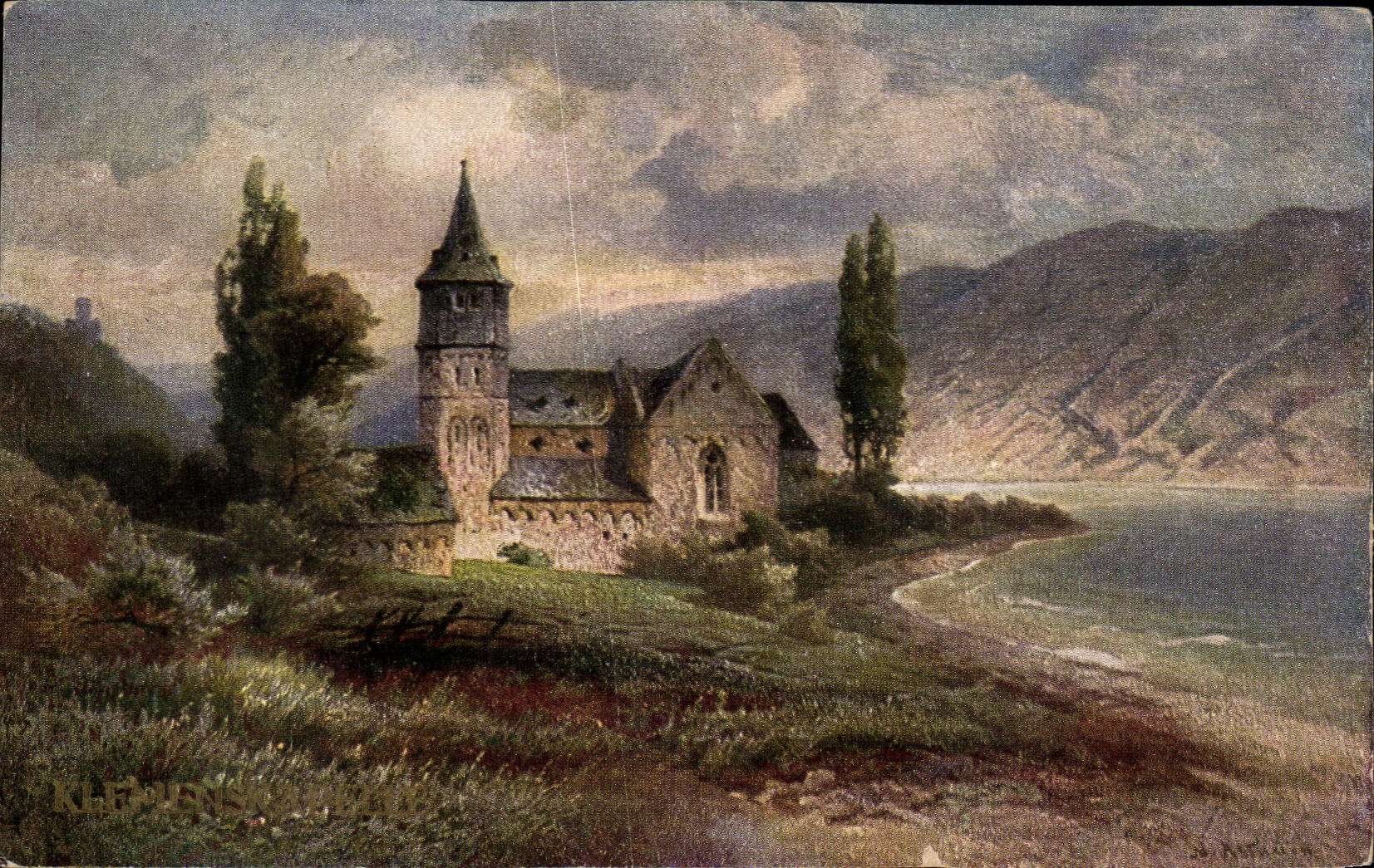 CPA Die Kiemenskapelle bei Trecliting Rhein