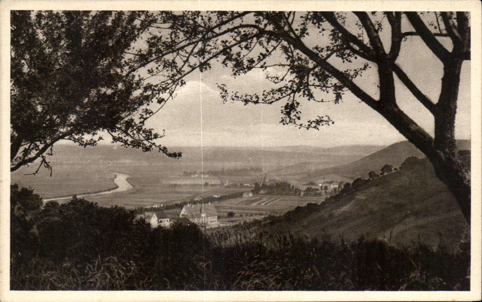 CPA Blick in das Saartal vom Kreuzberg bei Merzig