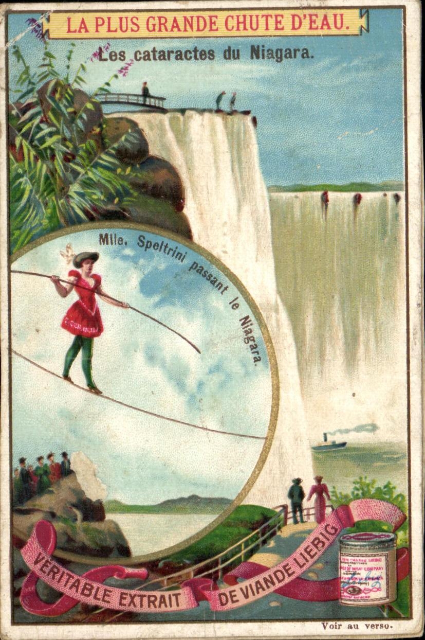 Image Veritable Extrait De Viande Liebig La plus grande chute d'eau Niagara Falls Chutes Canada