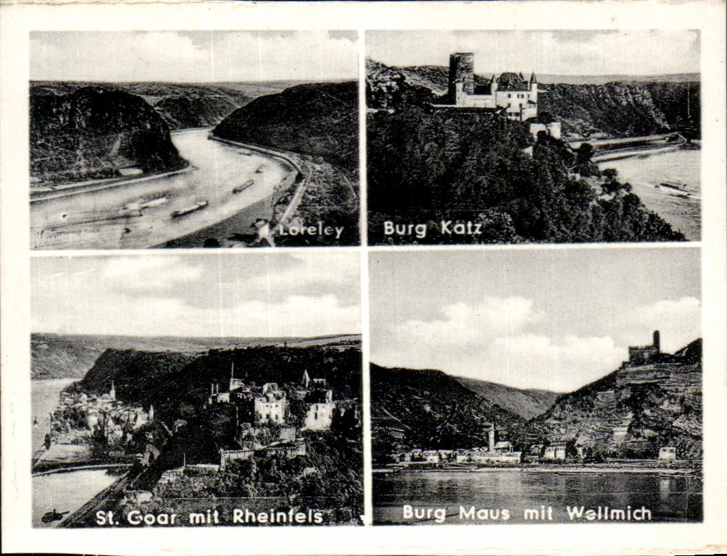 CPSM Die Lorelei Burg Katz St Coar