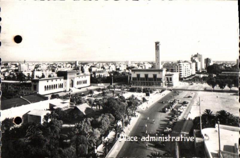 CPSM Casablanca Maroc Place administrative