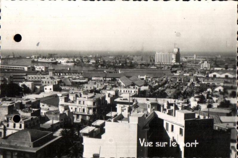 CPSM Casablanca Maroc Vue sur le port