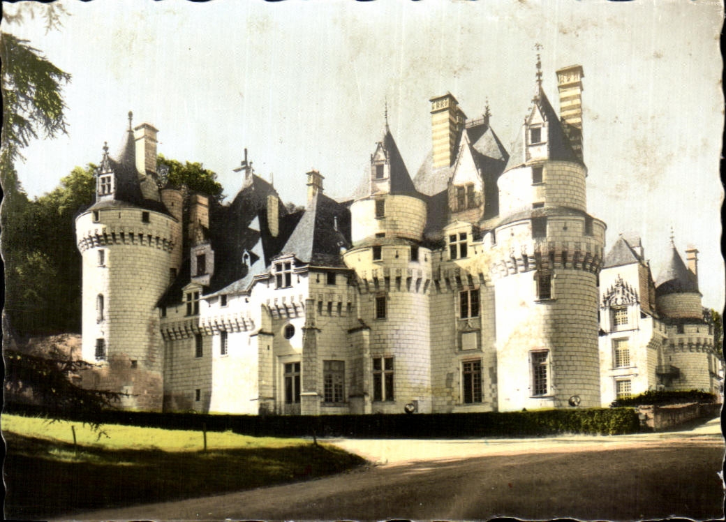 CPSM Le chateau d'usse le bel ensemble feodal de la facade est