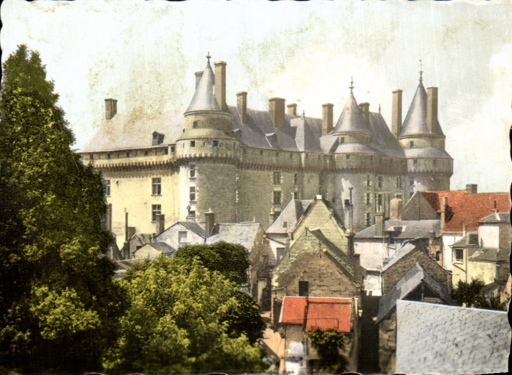 CPSM Langeais le chateau et la ville editions de luxe estel 