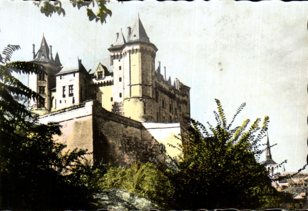 CPSM Saumur le chateau et les remparts