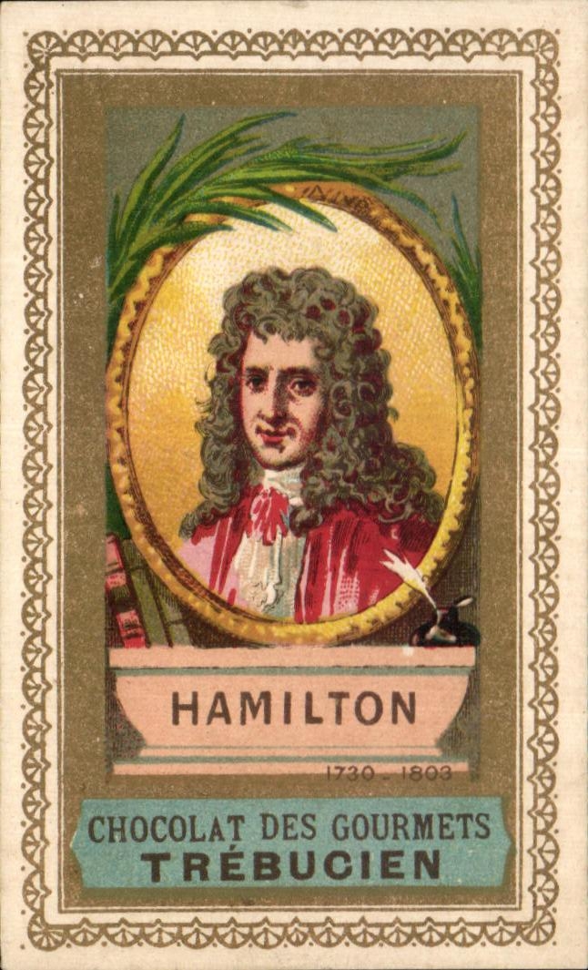 Chromo Hamilton chocolat des gourmets trebucien