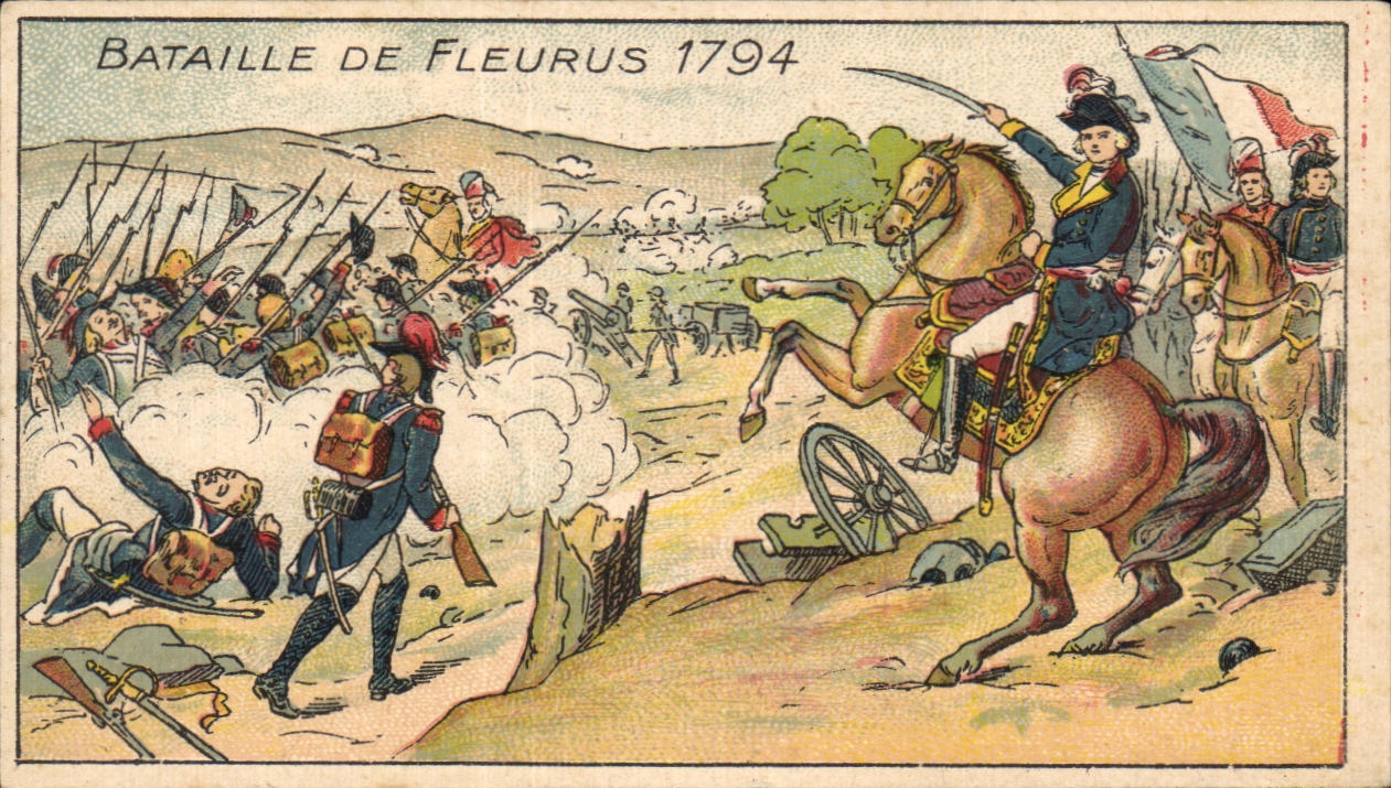 Chromo Bataille De Fleurus 1794 Pastilles Salmon Miliaria