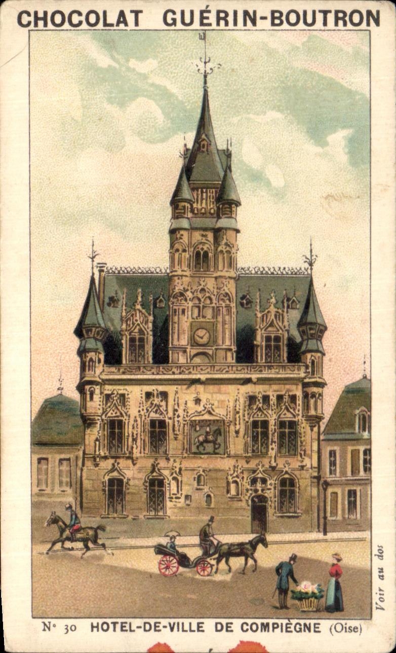 Chromo Chocolat guerin boutron hotel de ville de compiegne oise