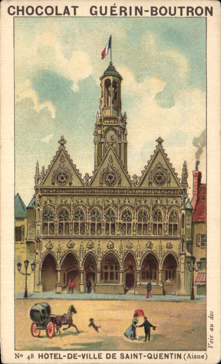 Chromo Chocolat guerin boutron hotel de ville de saint quentin aisne