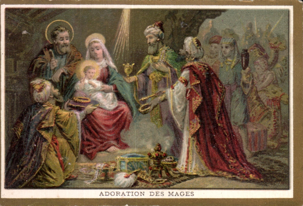 Chromo Adoration Des Mages 