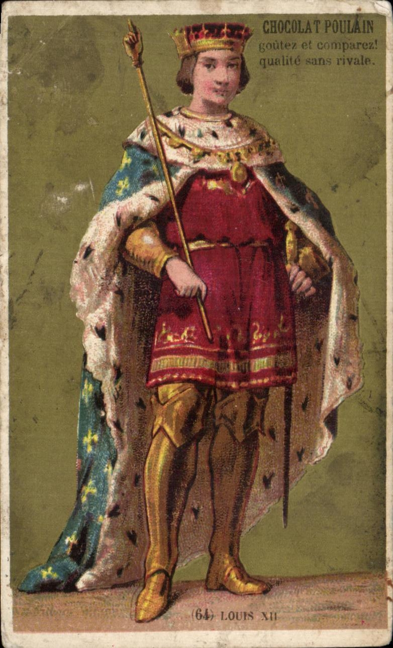 Chromo Chocolat Poulain Louis XII