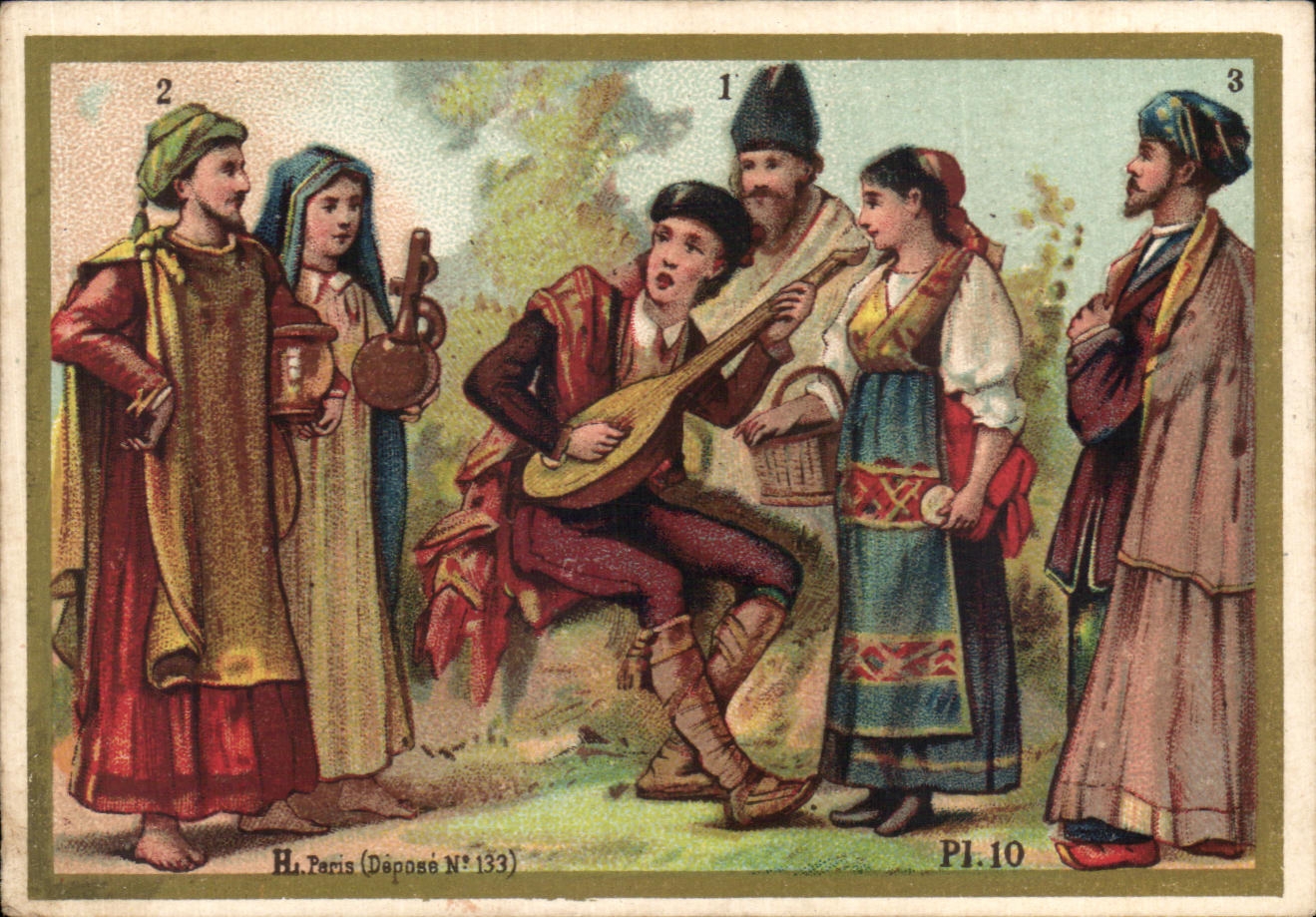 Chromo Les Mammiferes Les Bimanes La race blanche