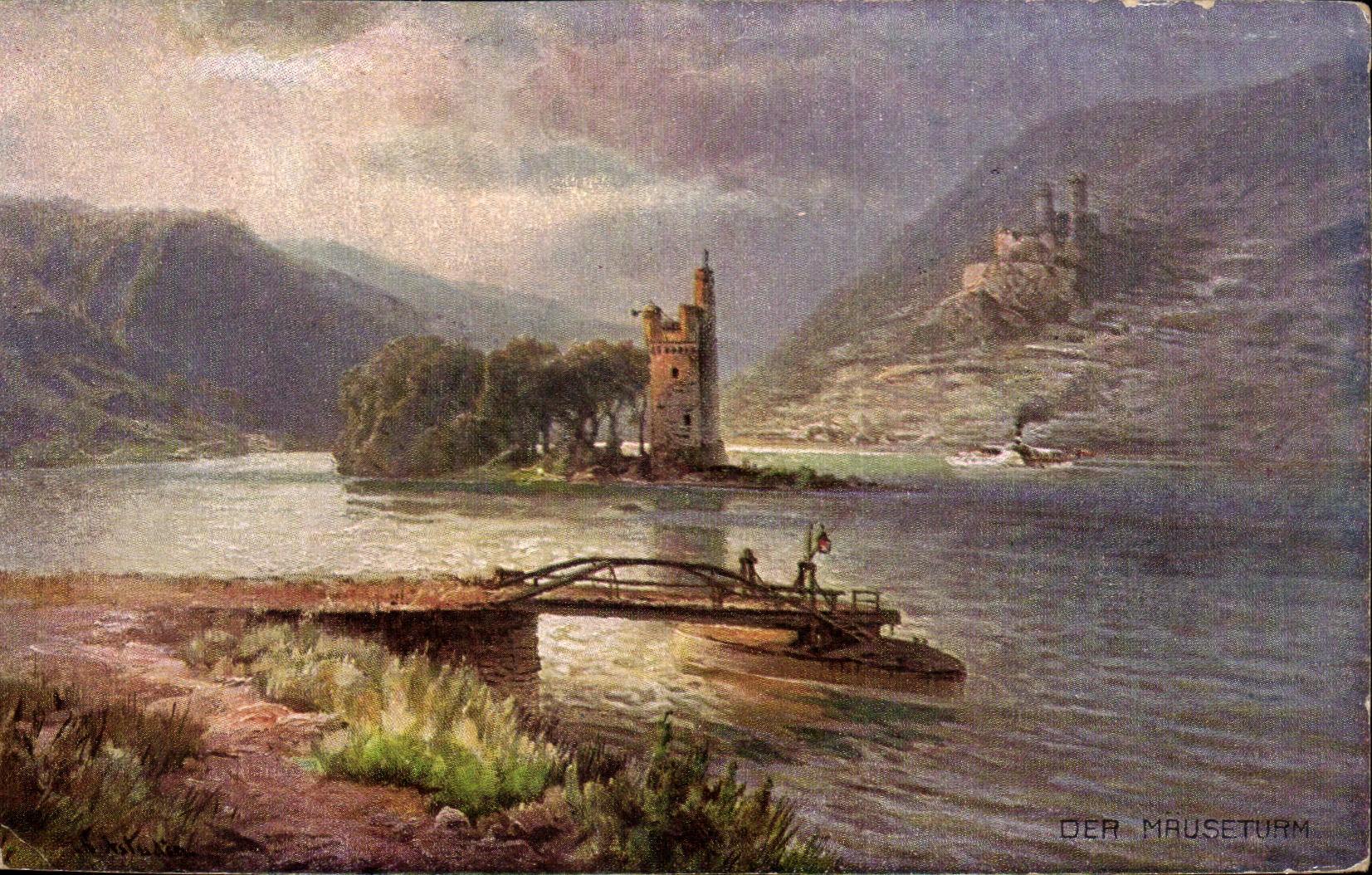 CPA Der Mauseturm 