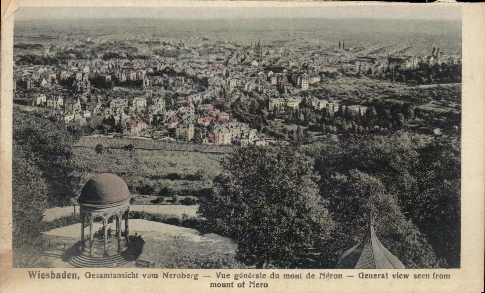 CPA Wiesbaden Gesamtansicht vam Nerobert Vue generale du mont de Neron General view seen from mount of Mero