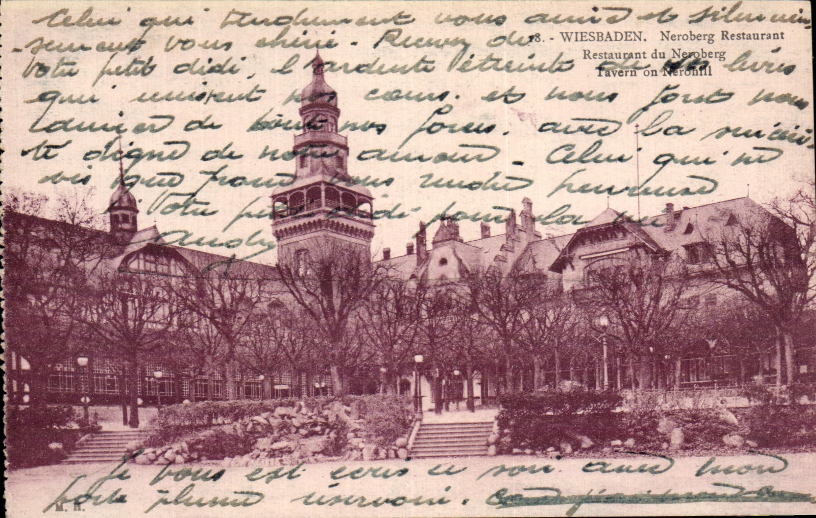 CPA Wiesbaden Neroberg Restaurant Restaurant du Neroberg Tavern on 