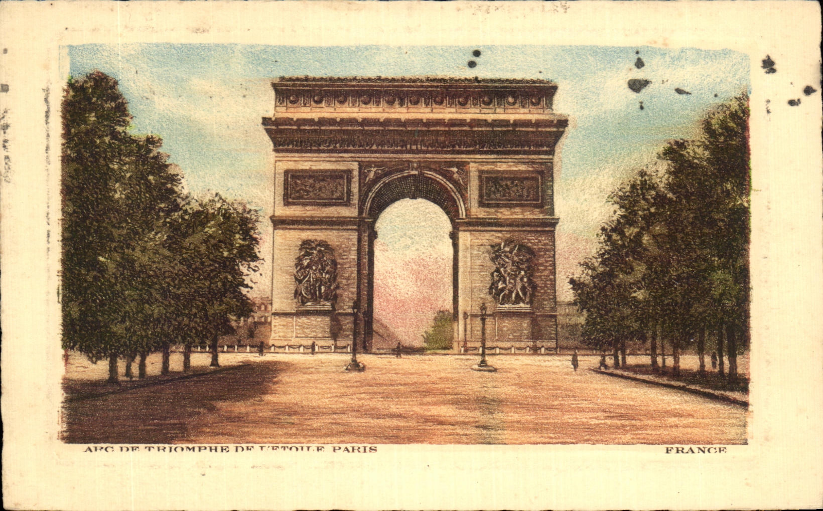 CPA Arc de Triomphe de Paris 