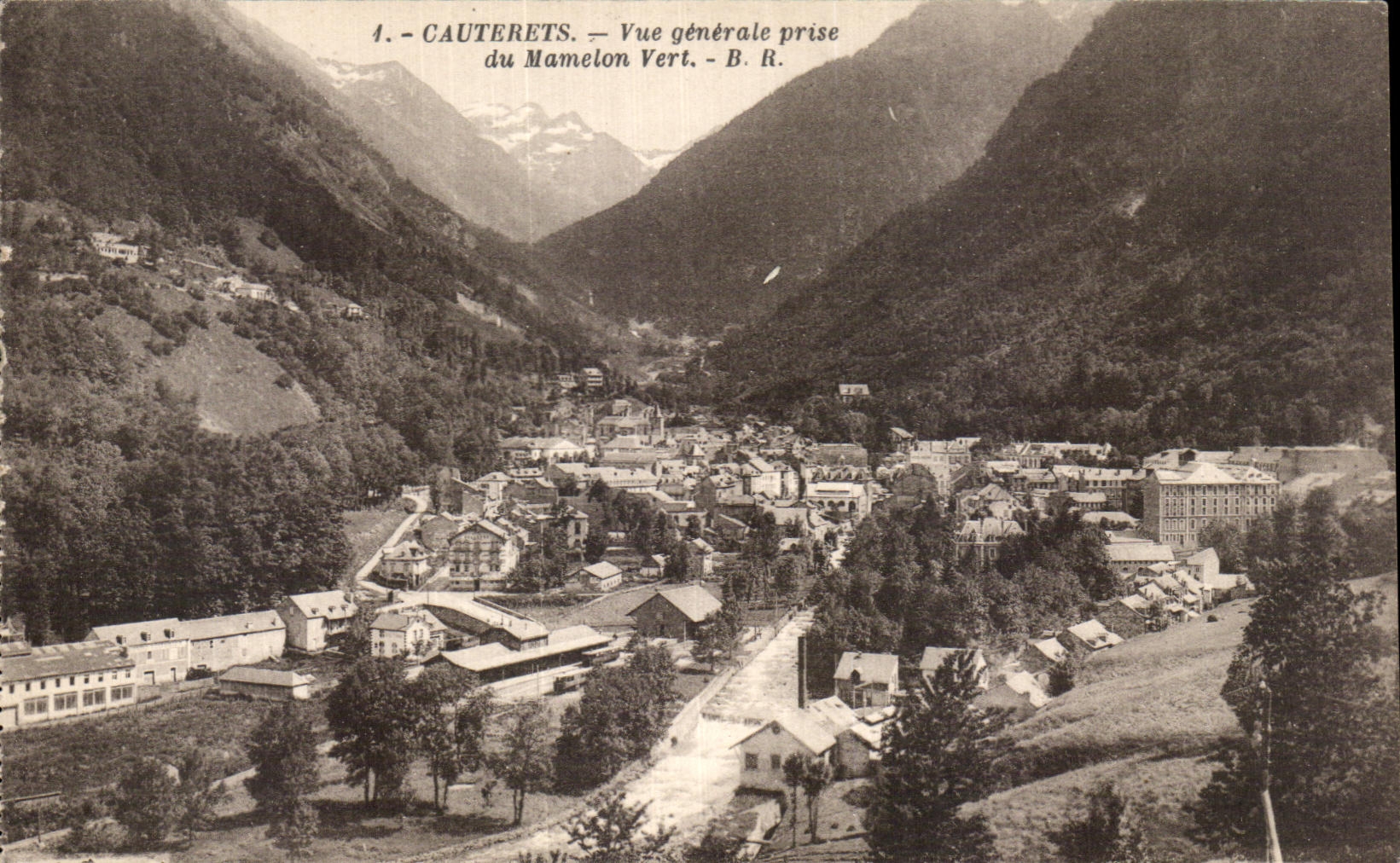 CPA Cauterets View taken of the Green Nipple