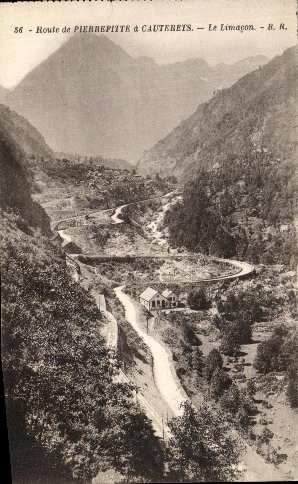 CPA Route of Pierrefitte has Cauterets the Snail