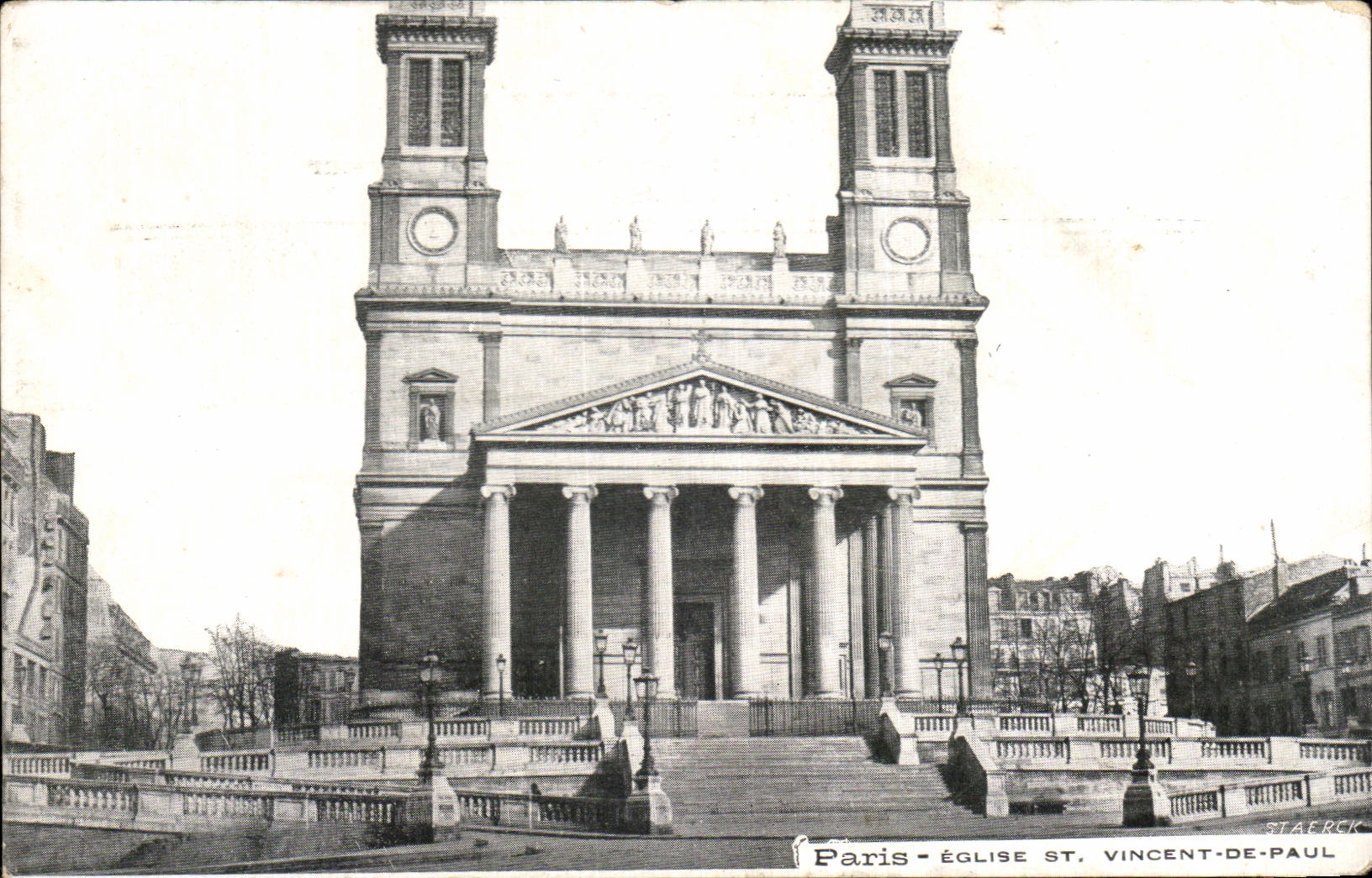 CPA Paris Church St Vincent Of Paul