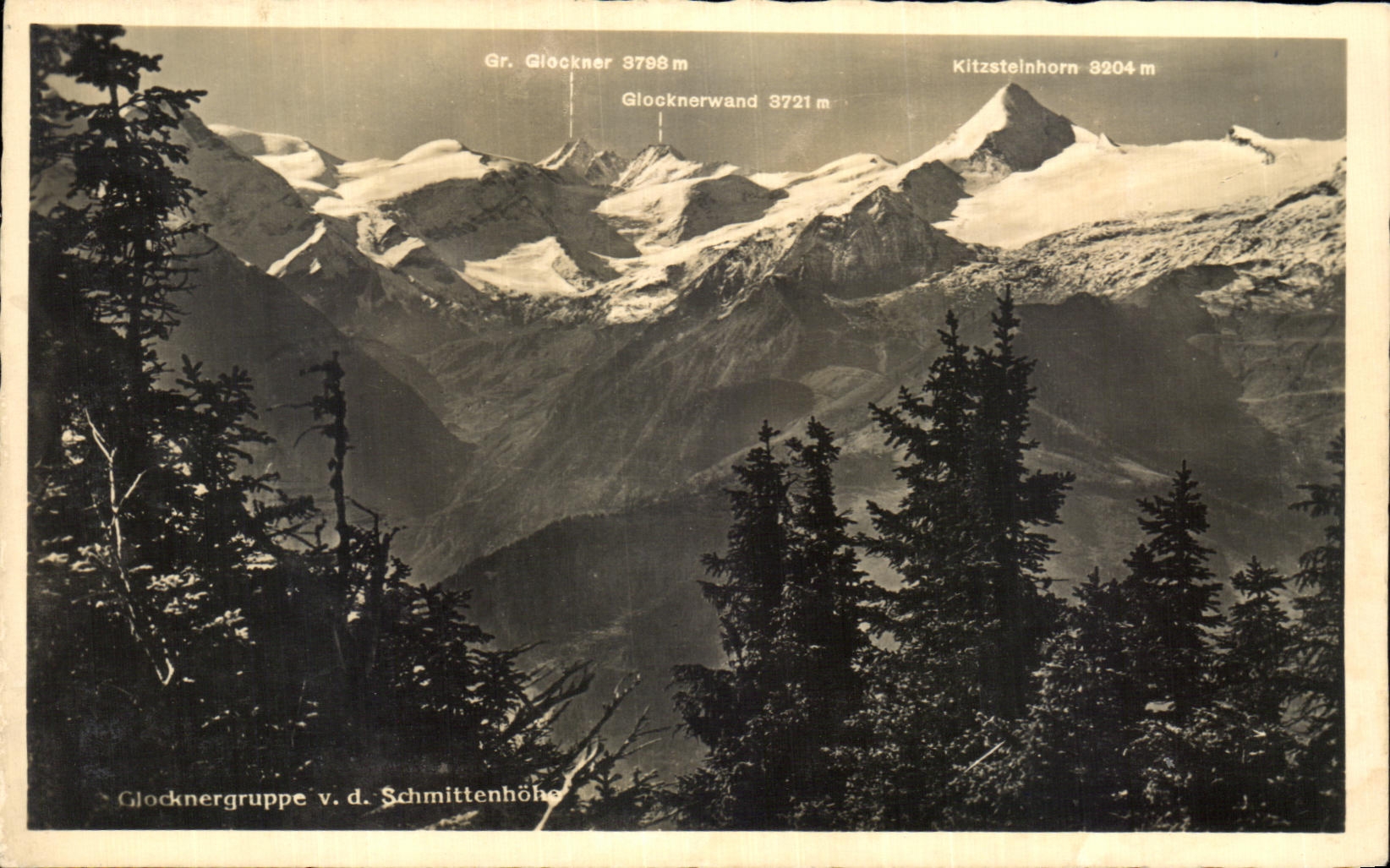 CPA Glocknergruppe Schmittenhohe Suisse