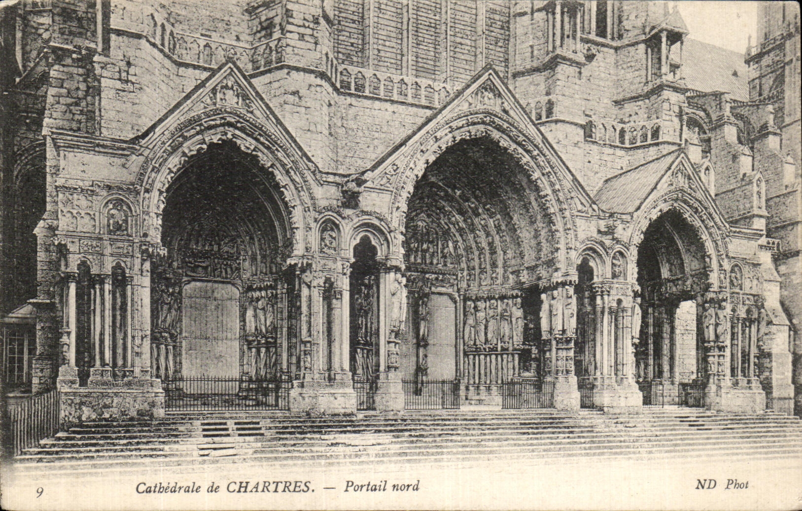 CPA Cathedral of Chartres northern Gate