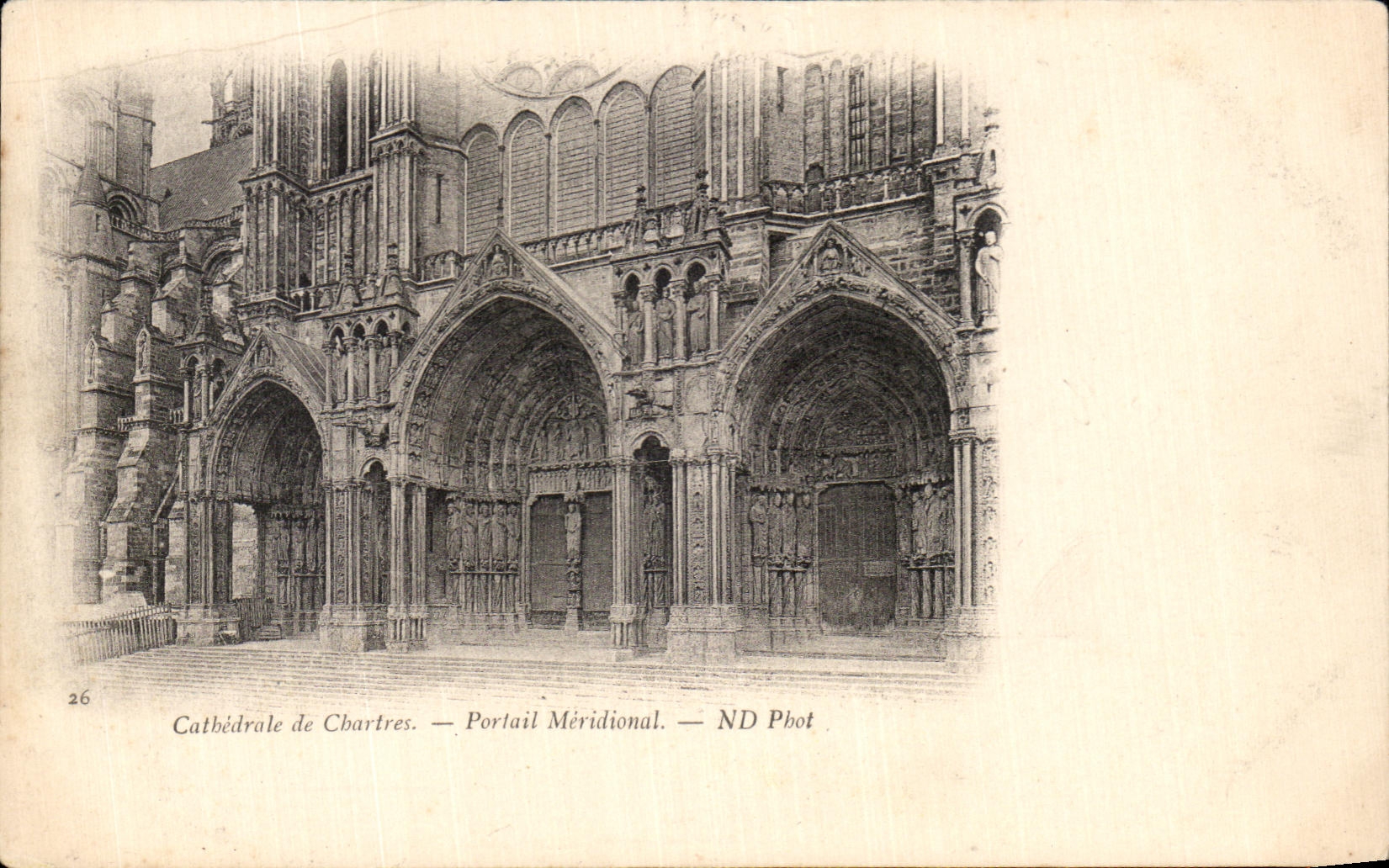 CPA Cathedral of Chartres Southernmost Gate