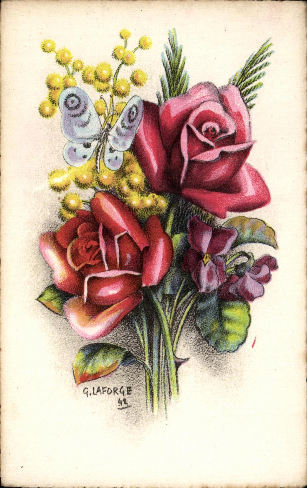 La fantasia de CPA florece la mariposa