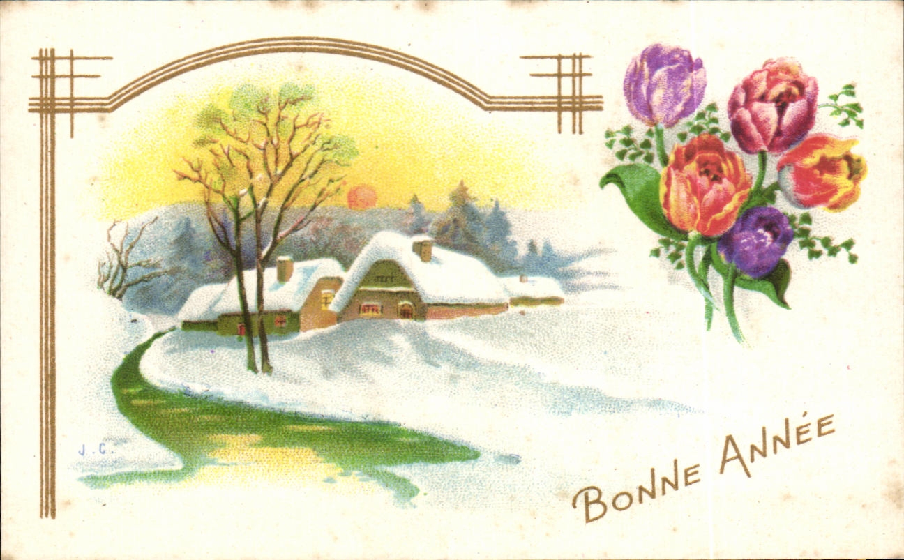 CPA Fantaisie Bonne Annee