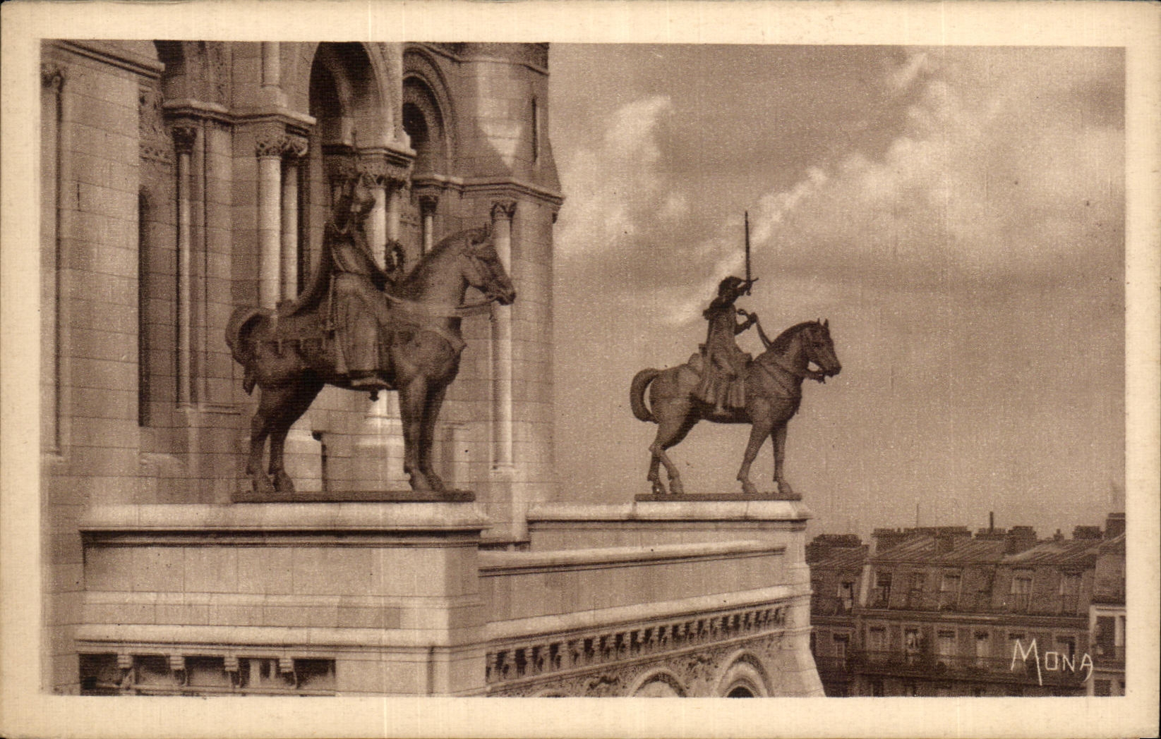 CPA Les Petits Tableaux De Paris Basilique du sacre Coeur de Montmartre Le Porche Principal