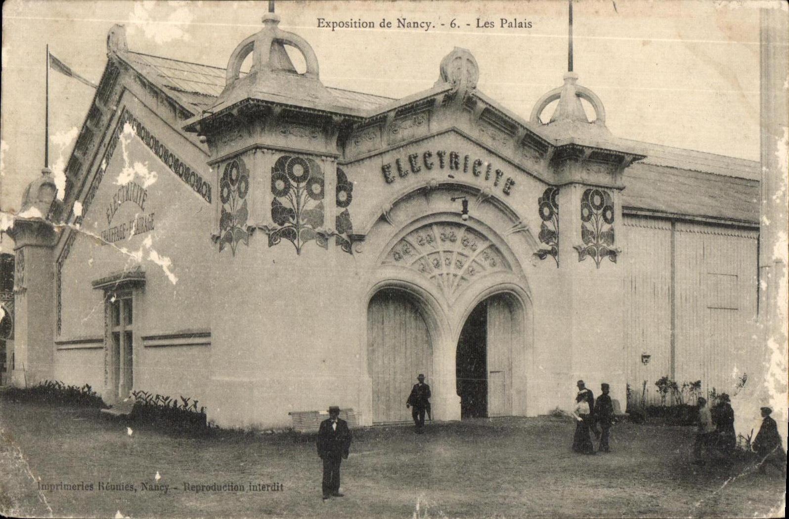 CPA Exposition de Nancy Les Palais Electricite